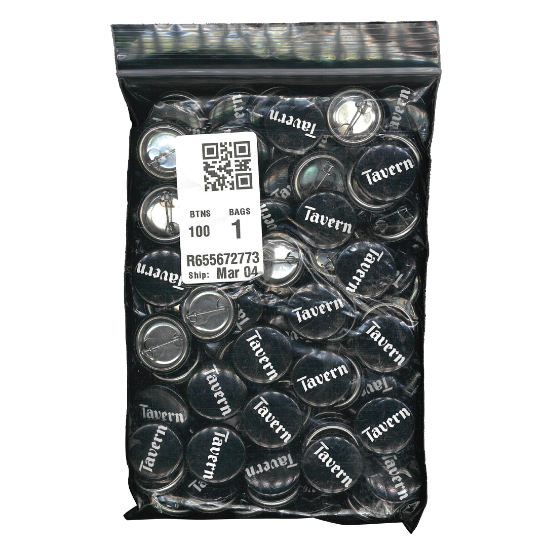 Tavern Logo Button - 3ct